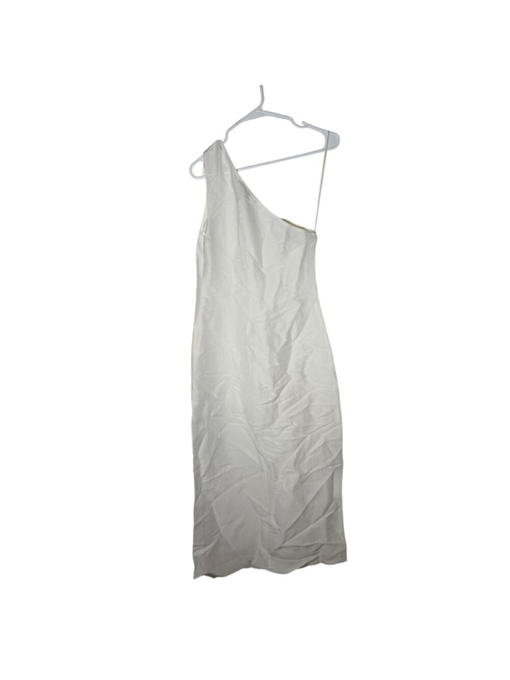 Madewell One-Shoulder Midi Dress Women's Size 0 in Lighthouse White NWT! - Picture 6 of 6